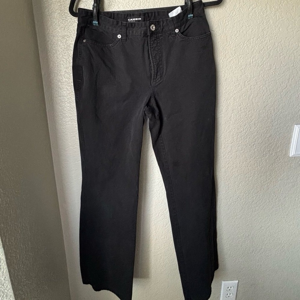 Cambio "Jade" Jeans Straight Leg High Rise Medium Wash Stretch Womens 8 - Picture 11 of 11